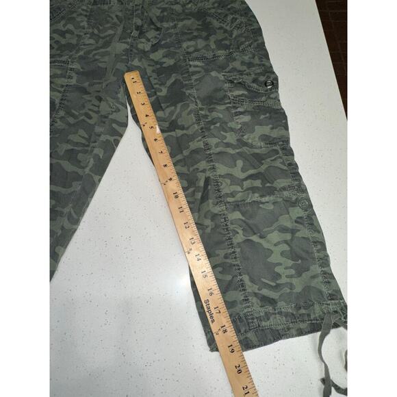 Union Bay Camouflage Cropped Pants drawstring Jr Sz 17 grunge skater streetwear - Picture 7 of 7